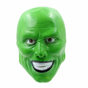 The Mask Movie Jim Carrey Cosplay Green Loki Mask Costume Fancy Halloween Party - Picture 1 of 5