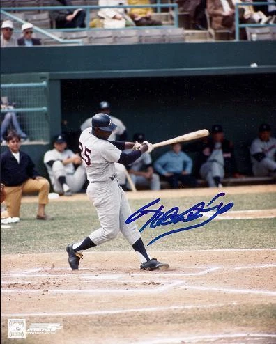 Foto firmada por Rico Carty - Autografiada de los Atlanta Braves Salón de la fama 8x10 pulgadas 1970 All Star Foto 1 de 1