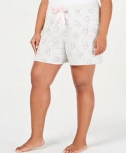 Jenni by Jennifer Moore Womens Plus Size Printed Pajama Shorts Gray Chow Chow 3X - Picture 1 of 1