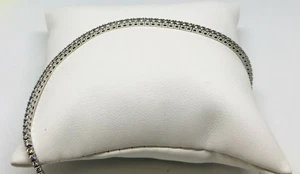1 Tennisarmband Eternity Zirkonia 18 kt Weißgold White Gold Bracialet - Bild 1 von 3