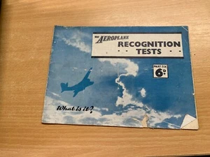 1942 Aeroplano Reconocimiento Tests Part Six Illustrated Rústica Folleto (Ll ) - Picture 1 of 7