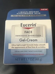 Eucerin Gel Viso-Crema per tutti i tipi di pelle 1,7 once/48 g nuovo con scatola - Foto 1 di 4