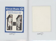 1972 Laughlin Great Feats Blue Border Joe Oeschger Leon Cadore #37