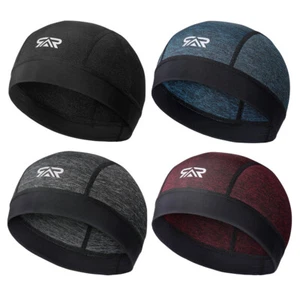 Berretto teschio cupola calva rinfrescante umidità sudore traspirante fodera casco sport berretto cappello - Foto 1 di 22
