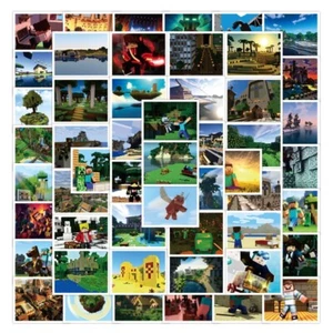 New 52Pcs Minecraft Sandbox Game Vinyl Decal Stickers Laptop Waterproof Phone - Picture 1 of 11