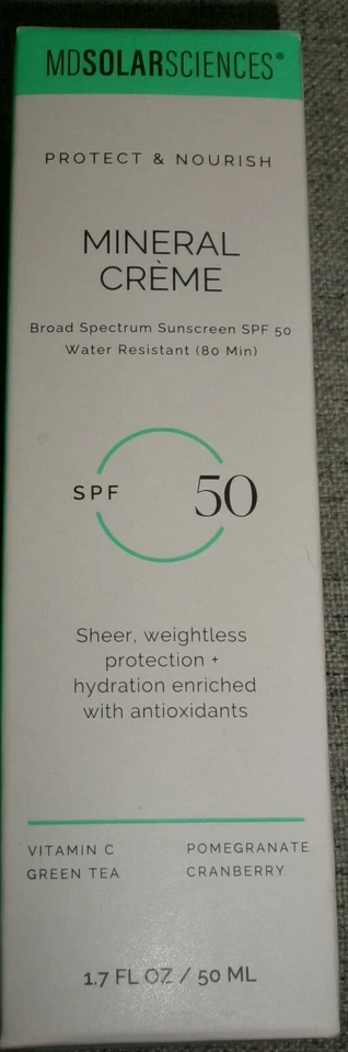 MDSolarSciences MD Mineral Creme SPF 50 1.7 oz. Exp.04/25 - Image 1 of 4