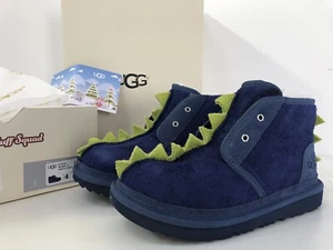 NIB UGG Australia Youth Kid's US 4 Dydo Neumel II Dinosaur Navy Blue Boots New - Picture 1 of 16
