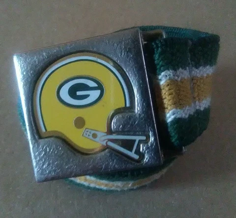 Lee Jeans Co Vtg Green Bay Packers Youth Adjustable Elastic Belt Cover