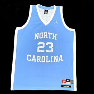 Authentique Nike Nord Carolina Air Jordan NBA Maillot NBA Basketball Jersey 1985 - Picture 1 of 15