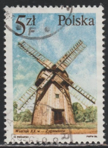 Poland 1986 SC# 2768 - Windmill - Zygmuntow - Used Lot # 397 - Picture 1 of 2