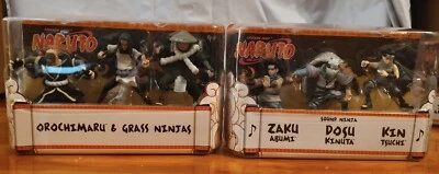 Lote de 4 juegos de caja de figuras Naruto - 3 pulgadas Mattel Foto 1 de 4
