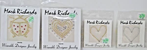 Lot of 4 Mark Richards Rhinestone Applique Patches Art and Craft Mixed Theme NIP - Picture 1 of 2