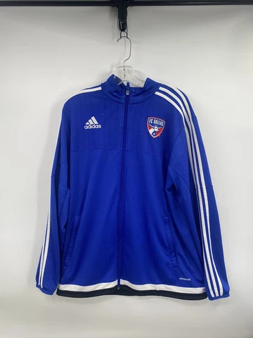 Adidas FC Dallas 2015 MLS Soccer Jacket Full Zip Men's Size L Cover