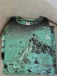 Nike ACG Therma-Fit All Over Print Fleece Crew Sweatshirt Size 2XL (DQ5791-369) - Picture 1 of 7