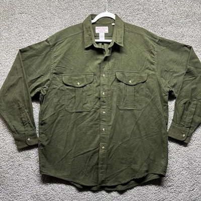 Vintage CC Filson Mens XL Shirt Chamois Button Up Workwear Chore Green Ranch NEW - Image 1 of 4