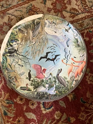 Vtg  Complete 1965 Springbok Circular Puzzle "Water Birds" by Arthur Singer - Image 1 of 4