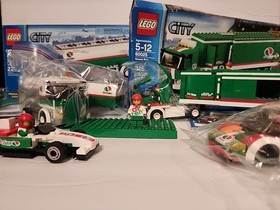 LEGO City Octane Lot Grand Prix Truck (60025) & Tank 3180 & Cars 