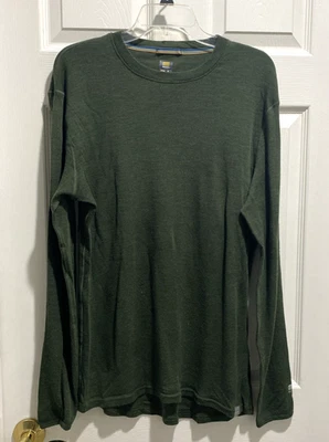 Camisa Meriwool Capas Para Hombre Lana Merino 250 Capa Base Manga Larga XL Verde Ejército Foto 1 de 4