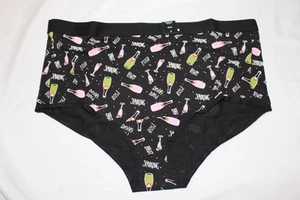 NWT Torrid Plus Size 2 ACTIVE MICROFIBER MID-RISE BRIEF LOGO PANTY FUN - Picture 1 of 2