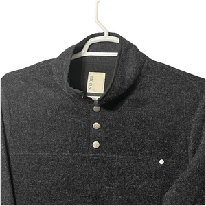 Vuori Venice Men's Sz Medium Wool Blend Fleece Pullover 1/4 Snap Style V544 - Picture 1 of 9