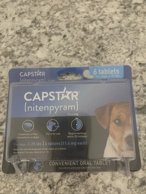 Capstar Oral Treatment Dogs 2-25 lbs. 6 Tablets 11mg - Image 1 of 3