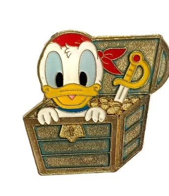 2017 迪士尼徽章 TDR 东京迪士尼海唐老鸭海盗箱 — 第 1/2 张图片