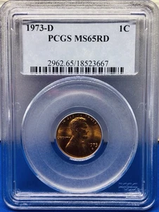 1973-D Lincoln Memorial Cent - **PCGS MS65RD** - PCGS MEMORIAL CENT CERTIFIED - Picture 1 of 6