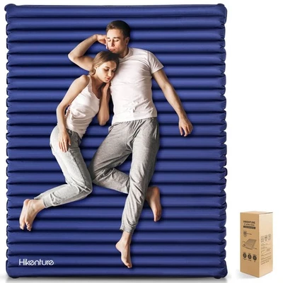 Hikenture Double Sleeping Pad for Camping, 4" Extra-Thick Camping Mattress 2 ... - Image 1 of 4
