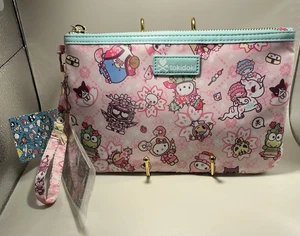 Rare NWT tokidoki x Hello Kitty and Friends Sakura Festival Zip Pouch Wristlet - Picture 1 of 3