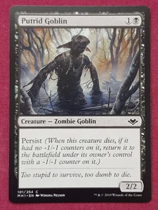 Magic The Gathering MODERN HORIZONS MH1 PUTRID GOBLIN black card MTG - Bild 1 von 2