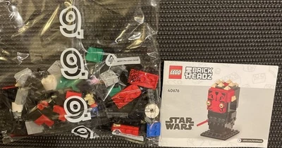 Lego Brickheadz 40676 Darth Maul Star Wars La Amenaza Fantasma Nuevo Retirado Foto 1 de 3