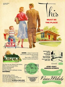 Talking Heads Art Print Poster This Must Be the Place 1950s Housing Todd Alcott - Picture 1 of 1