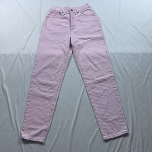 Vintage Levis 501 Jeans Damen 8 (26x29) Pink Stripe Rare High Waisted 90s USA - Bild 1 von 20