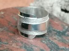 Designer Ring Silber 925 gewickelt eismattiert matt poliert 59