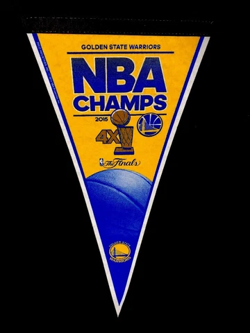 2015 12x30 Golden State Warriors NBA Championship Champs Durant Curry Pennant Cover