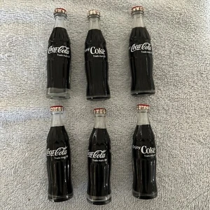6 Vintage Coca-Cola Glass Bottle Mini 3 Inch - Picture 1 of 4
