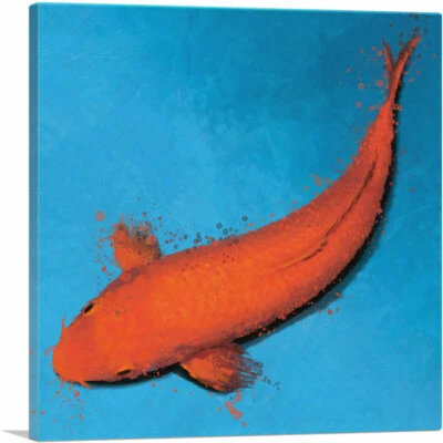 Lienzo Artístico Muji Koi Carpa Pez Japón China Asia Lienzo Impresión Foto 1 de 4