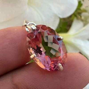 20 Ct Natural Zultanite 7 Color Pendant 925 Silver Loose Certified Gemstone - Picture 1 of 5