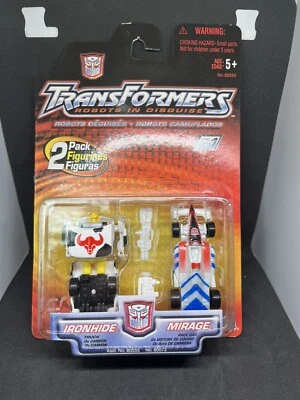 Transformers 2 Pack Figurines IRONHIDE AND MIRAGE 2001 Hasbro NEW VINTAGE SEALED - Image 1 of 4
