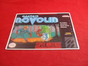 Captain Novolin Super Nintendo SNES Vidpro NUR GROSSE Displaykarte - Bild 1 von 2