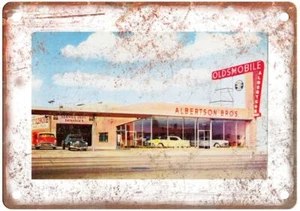 Albertson Bros Oldsmobile 1954 Vintage Ad Retro Look Metal Sign A5360 - Picture 1 of 1
