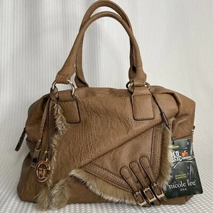 Nicole Lee USA Handtasche mit Riemen MTV Musikvideo 2011 braun Neu mit Etikett - Bild 1 von 9