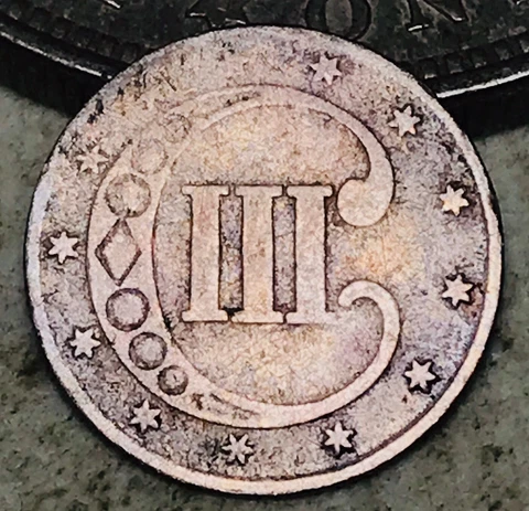 1851 Three Cent Silver Piece Trime 3c Type 1 Ungraded Circulated US Coin CC17353 Cover