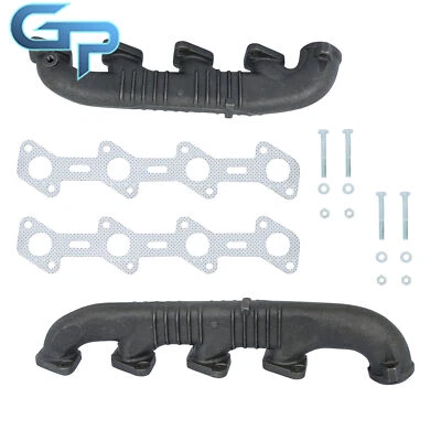 For Ford F-250 F-350 F-450 F-550 Super Duty 2x Left & Right Exhaust Manifold Kit - Image 1 of 4