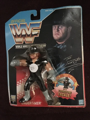 WWF WWE Hasbro Series 4 MOC Undertaker - 1992 Action Figure Cover