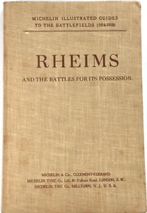 Rheims France WW I orig 1920 Michelin Battlefield Visitor's Guide Book - Bild 1 von 4