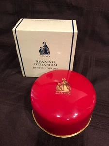 Vintage NOS Lanvin Spanish Geranium Dusting Powder 9.0 Oz. with Box Unused  - Picture 1 of 11