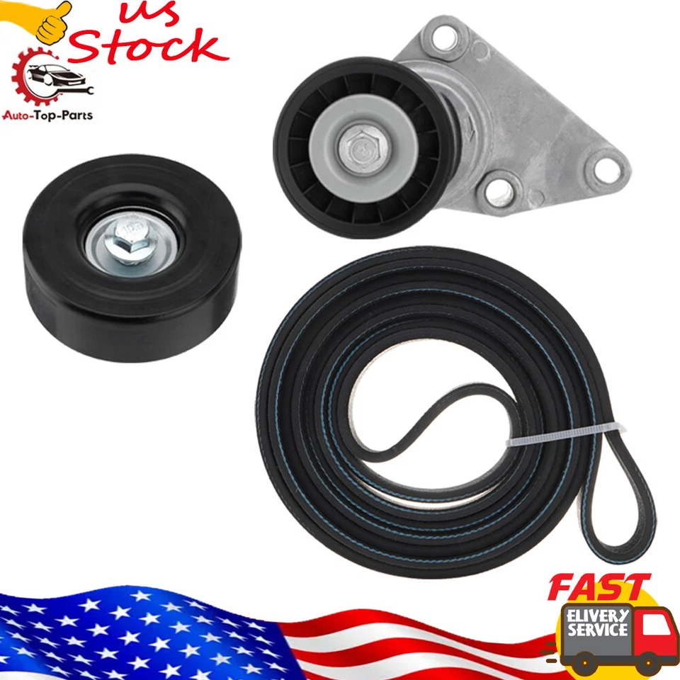 Kit completo de componentes de transmisión por correa serpentina 90K38158C para Hummer H2 2003-2007 Foto 1 de 4