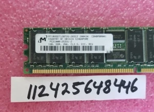 1GB 1RX4  PC DDR DDR1 PC2100R CL2.5 2.5VOLT  2100R 266MHZ 184PIN RDIMM 128X4  - Picture 1 of 1