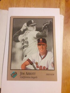 1992 Leaf Donruss Studio Preview #21 Jim Abbott